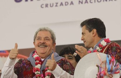 Lula y Peña Nieto en la presentación de la Cruzada contra el Hambre.