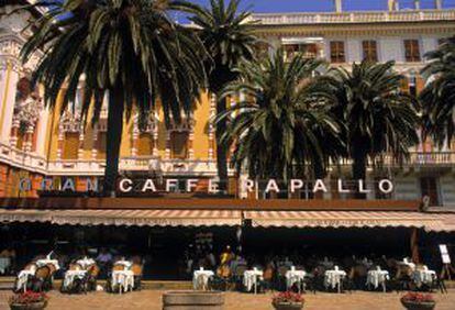 El Gran Café Rapallo, en la localidad costera al norte de Italia.