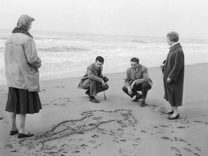 Lugar de la playa de Torvaianica, en Roma, en el que fue hallado el cadáver de Wilma Montesi, en 1953.