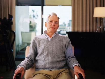 Robert Durst, durante la grabación de 'El gafe'.