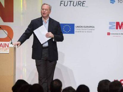 Eric Schmidt, en una imagen de 2014 en Madrid.