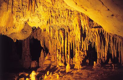 La cueva de Es Càrritx tiene 7 cámaras. En la primera y más exterior se hallaron restos de 210 personas. En la quinta, de difícil acceso, los mechones de cabello guardados en recipientes de madera de olivo.