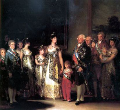 'La familia de Carlos IV', de Goya, en el Museo del Prado.