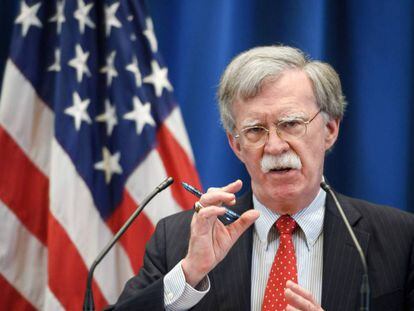 El Consejero de Seguridad Nacional, John Bolton.