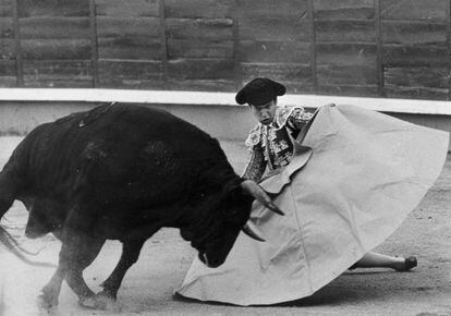 Jos&eacute; Cubero S&aacute;nchez &#039;El Yiyo&#039;, en una faena en la plaza de Las Ventas en mayo de 1985. 