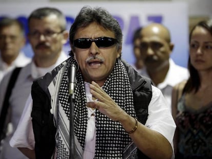 Jesús Santrich, excomandante de las FARC, elegido para el Congreso de Colombia.