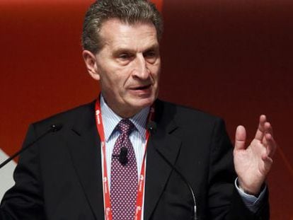 Gunther Oettinger, Comisario de la Econom&iacute;a y Sociedad Digital.