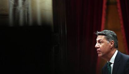 Xavier García Albiol, este lunes en el Parlament.