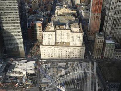 Vista del proyecto de Calatrava en la zona cero de Nueva York.