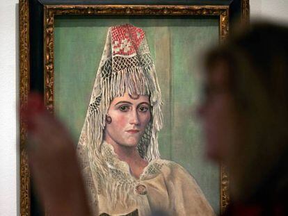 'Olga Khokhlova amb mantilla', de 1917, de Pablo Picasso, que pot veure's al Museu Picasso de Barcelona.