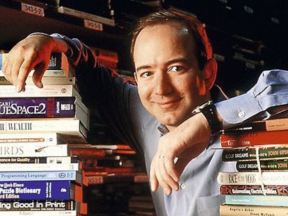 Jeff Bezos, fotografiado en 1997, tres años después de fundar Amazon.