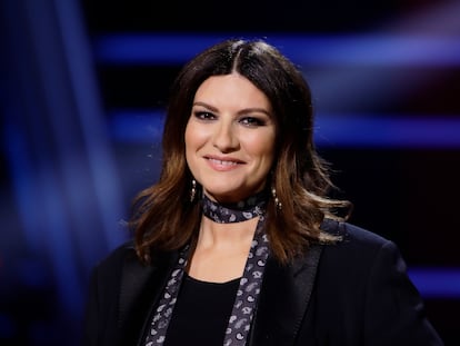 Laura Pausini, en la presentación de 'La voz' el pasado 29 de enero en Madrid.