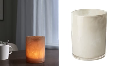 Este otro tipo de soporte para las velas es idóneo para crear efectos de luz difuminados y muy estéticos.