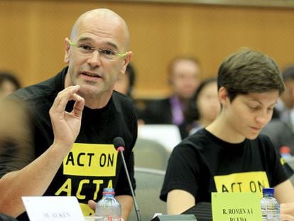 Raül Romeva al Parlament Europeu el 2012.