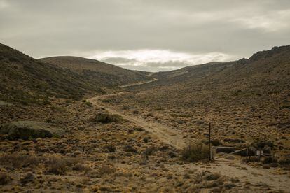 Vista del interior de una estancia privada en la Patagonia argentina. 