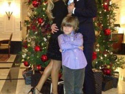 Una foto con su mujer y su hijo que Rafael Van der Vaart colgó en Navidad.