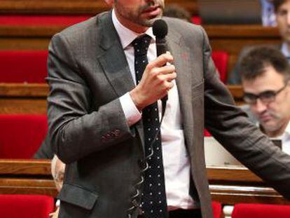 El consejero Santi Vila en el Parlament.