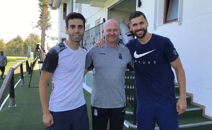 Susaeta, Pepe Mel y Fernando Llorente, en Marbella. © Instagram Pepe Mel