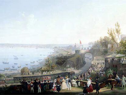 Golfo de Nápoles, en el siglo XVIII.