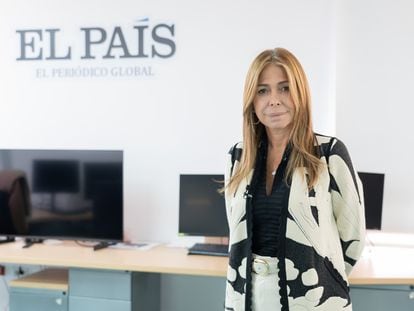 La periodista Diana Calderón, en las oficinas del diario EL PAÍS, en el norte de Bogotá, el 22 de julio de 2022.