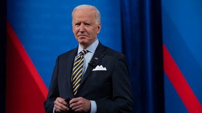 El presidente de Estados Unidos, Joe Biden, en el Pabst Theater de Milwaukee (Wisconsin), el pasado martes durante un encuentro televisivo con ciudadanos organizado por la cadena CNN.