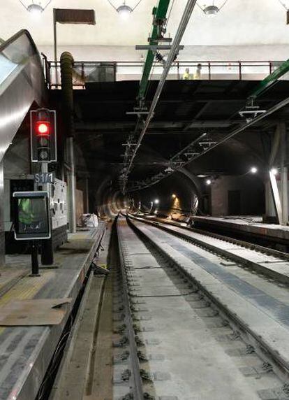 El estado del túnel el pasado 24 de octubre, cuando Adif estaba ultimando los trabajos.