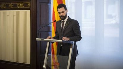 Comparecencia de Roger Torrent, presidente del Parlament de Cataluña.