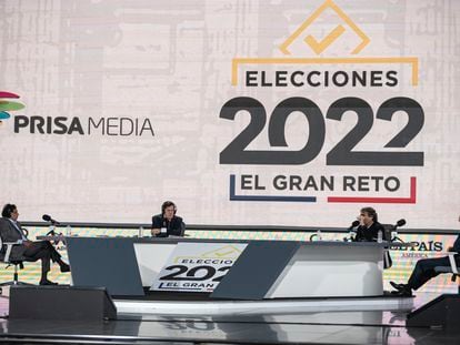 Gustavo Petro, Federico Gutiérrez y Sergio Fajardo confrontaron sus propuestas en el debate moderado por el periodista Roberto Pombo.