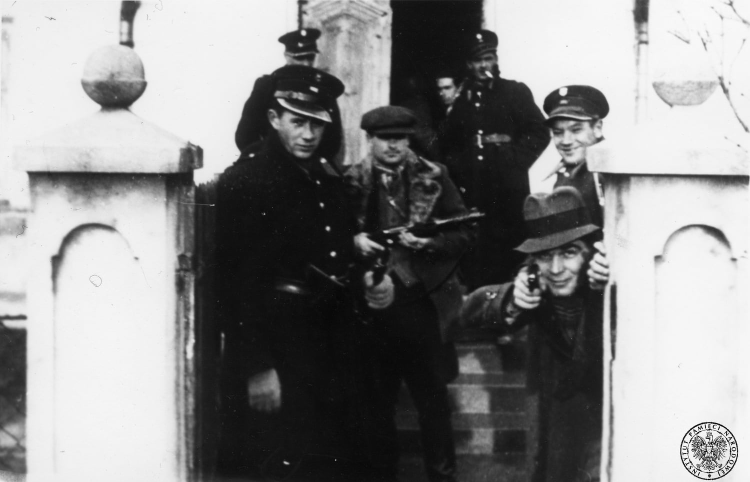 Miembros de la Policía Azul y Criminal polaca en 1943.