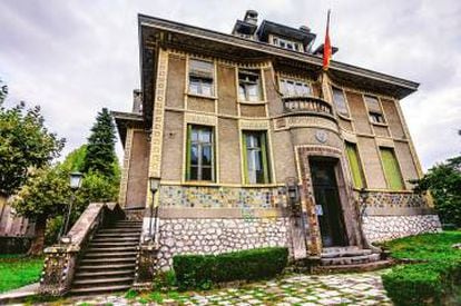 Edificio histórico de Cetinje, antigua capital de Montenegro, que acogió la embajada de Francia hasta 1916.