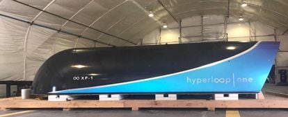 Un vag&oacute;n del Hyperloop