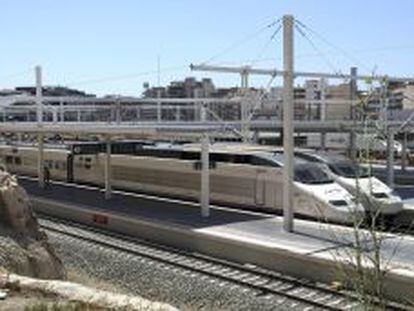 Trenes del AVE en la estaci&oacute;n madrile&ntilde;a de Atocha.