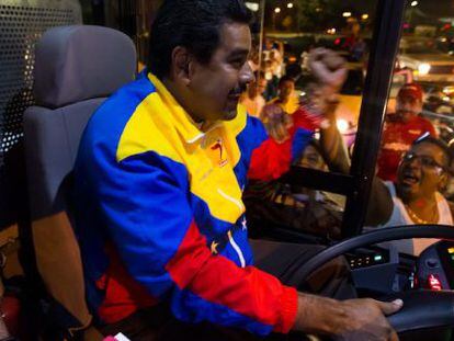 Maduro en un acto de campa&ntilde;a en Puerto Ordaz este s&aacute;bado.