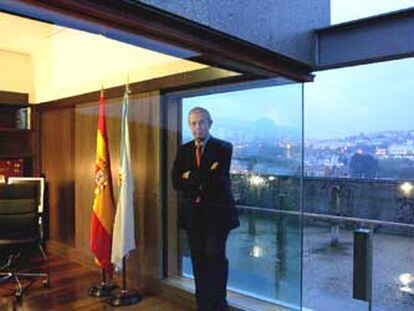 Emilio Pérez Touriño, en la residencia oficial de Monte Pío, en Santiago de Compostela.
