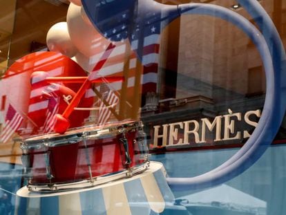 Tienda cerrada de Hermès en Nueva York.