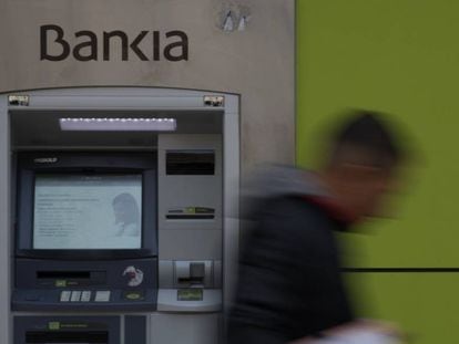 Un cajero de Bankia en Madrid.