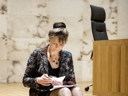 Marjan Minnesma, directora de la ONG Urgenda, en el Tribunal Supremo el pasado mayo. 