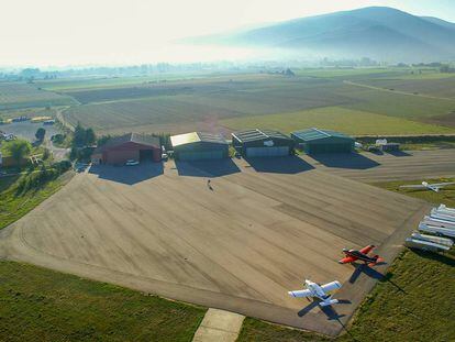 Vista aérea del aeródromo de la Cerdanya.