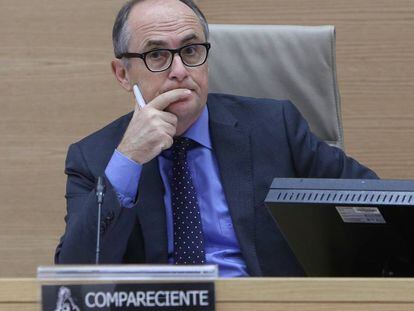 Fernando Restoy, exsubgobernador del Banco de Espa&ntilde;a y exdirector del FROB en la Comision de Investigacion de la crisis financiera. 