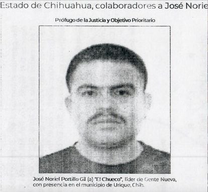 Imagen de José Noriel Portillo Gil, alias 'El Chueco', difundida por la Sedena y la Guardia Nacional.