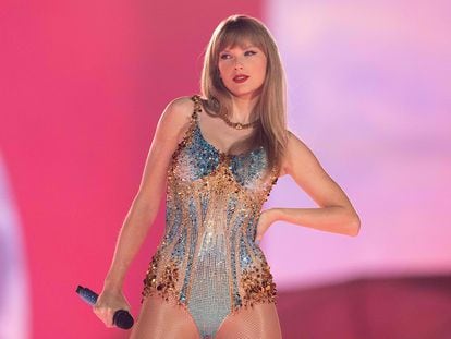 Taylor Swift, durante su concierto de 'The Eras Tour' en  Arlington, Texas, en marzo.