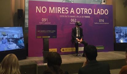 El ministro del Interior, Fernando Grande-Marlaska en la presentación de la última campaña contra la Violencia de Género.
