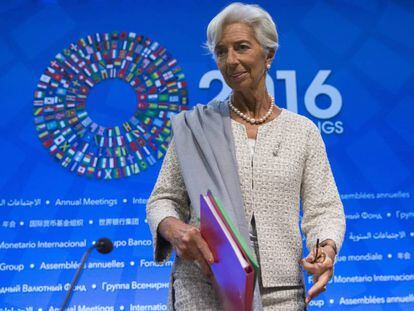 La directora gerente del Fondo Monetario Internacional (FMI), Christine Lagarde