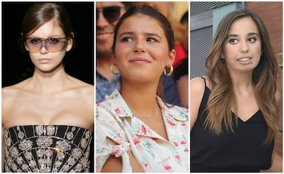 De izquierda a derecha, Kaia Gerber, Cayetana Rivera y Andrea Janeiro.