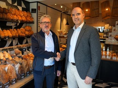 Juan Pedro Conde, propietario de las pastelerías y cafeterías de la marca Granier, y José Rodríguez Pousa, consejero delegado de Sercotel.