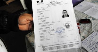 Documento de deportación del Estado francés para Gemilja Dibrani.