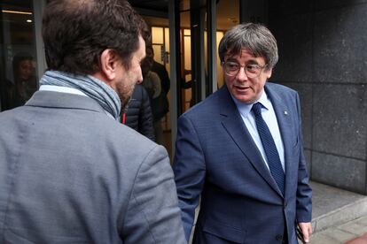 El expresidente catalán Carles Puigdemont, este jueves en Bruselas.