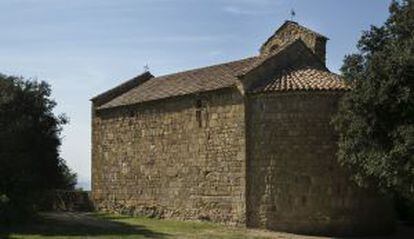 La ermita de Sant Cebrià de Cabanyes de donde proviene el retablo.