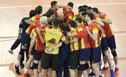 La selección masculina de voleibol, en una imagen de archivo.