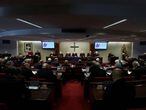 Vista general de la Asamblea Plenaria de la Conferencia Episcopal, el pasado lunes. 